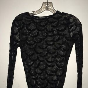 Nasty gal bat mesh top